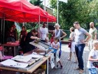 Pracownia sitodruku gościnnie na Podwórku