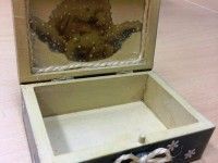 skrzyneczka na drobiazgi/ decoupage na drewnie