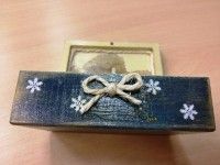 skrzyneczka na drobiazgi/ decoupage na drewnie