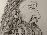 Portret mężczyzny z brodą | Kalina Kowalska