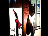 Witażowa lampa z pingwinem | aut. Maria Żygadło