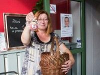 Katarzyna Sipko z przysmakiem Stefanii