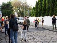 Przygotowania do odsłonięcia muralu