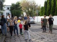 Przygotowania do odsłonięcia muralu