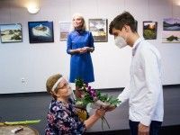 Sabina Paździor przyjmuje gratulacje