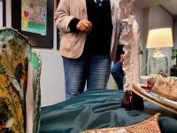 Małgorzata Jermakowicz z Galerii Wędrującej, pomysłodawczyni warsztatów i wystawy 