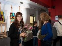 Marta Mrozek, laureatka nagrody głównej w konkursie na projekt witrażu.
