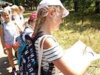 Przy wybiegu pelikanów